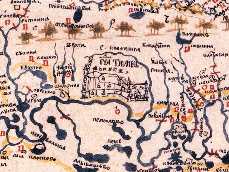 Карта тюмени историческая